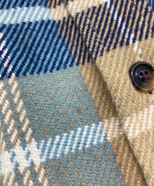 URU（ウル）URU (ウル) コットンチェックシャツ ベージュ サイズ:2の古着・服飾アイテム