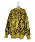 JOHN LAWRENCE SULLIVAN (ジョン ローレンス サリバン) Leopard jacquard knit sweater/レオパードジャカードニットセーター イエロー サイズ:S：14000円