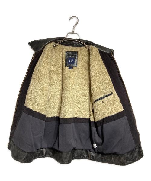 GAP（ギャップ）GAP (ギャップ) レザージャケット ブラック サイズ:Lの古着・服飾アイテム