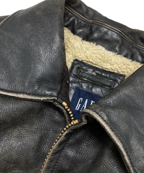 GAP（ギャップ）GAP (ギャップ) レザージャケット ブラック サイズ:Lの古着・服飾アイテム