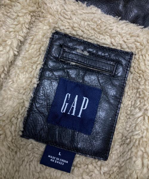GAP（ギャップ）GAP (ギャップ) レザージャケット ブラック サイズ:Lの古着・服飾アイテム