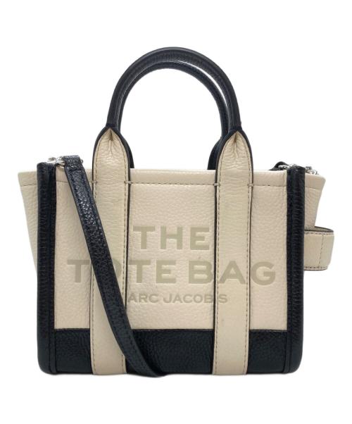 MARC JACOBS（マークジェイコブス）MARC JACOBS (マークジェイコブズ) レザートートバックミニ / THE LEATHER TOTE BAG MINI ベージュの古着・服飾アイテム