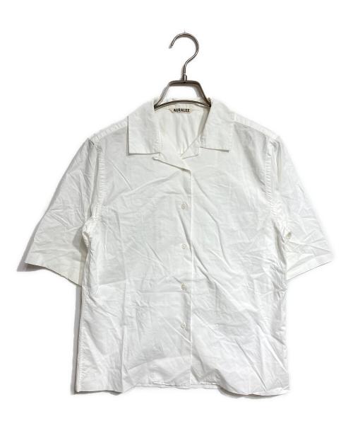 AURALEE（オーラリー）AURALEE (オーラリー) オープンカラーシャツ/ Open-collar shirt ホワイトの古着・服飾アイテム