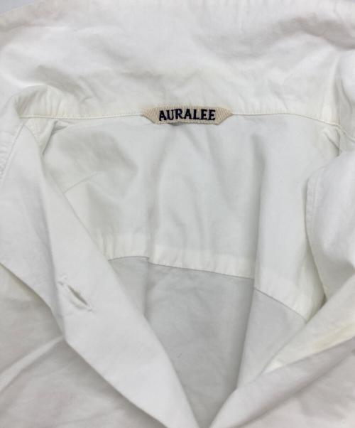 AURALEE（オーラリー）AURALEE (オーラリー) オープンカラーシャツ/ Open-collar shirt ホワイトの古着・服飾アイテム