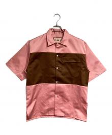 PLAN C（プランシー）の古着「カラーブロックシャツ/Color-block shirt」｜ピンク