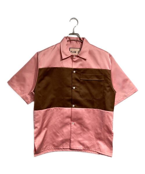 PLAN C（プランシー）Plan C (プランシー) カラーブロックシャツ/Color-block shirt ピンク サイズ:40の古着・服飾アイテム
