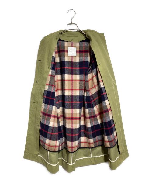 MACKINTOSH PHILOSOPHY（マッキントッシュ フィロソフィー）MACKINTOSH PHILOSOPHY (マッキントッシュ フィロソフィー) ライナー付ステンカラーコート グリーン サイズ:34の古着・服飾アイテム