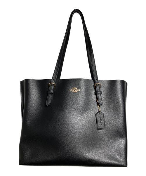 COACH（コーチ）COACH (コーチ) モリートートレザートートバッグ/mollie tote ブラックの古着・服飾アイテム