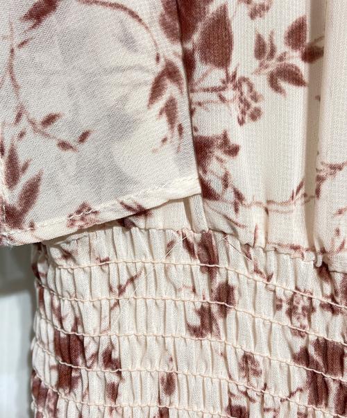 Snidel（スナイデル）Snidel (スナイデル) Sustainableフリルワンピース ベージュ サイズ:1の古着・服飾アイテム