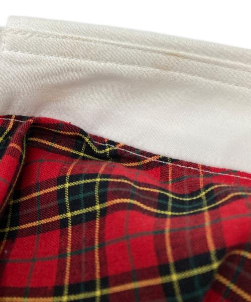 COMME des GARCONS SHIRT（コムデギャルソンシャツ）COMME des GARCONS SHIRT (コムデギャルソンシャツ) フロント切替パネルシャツ/Front panel shirt レッド サイズ:Sの古着・服飾アイテム