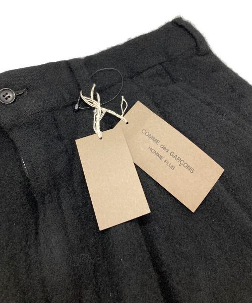 COMME des GARCONS HOMME PLUS（コムデギャルソンオムプリュス）COMME des GARCONS HOMME PLUS (コムデギャルソンオムプリュス) ウール縮絨フランネルショーツ ブラック サイズ:Sの古着・服飾アイテム