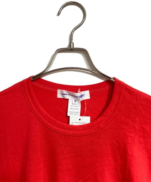 COMME des GARCONS SHIRT（コムデギャルソンシャツ）COMME des GARCONS SHIRT (コムデギャルソンシャツ) クルーネックTシャツ レッド サイズ:Mの古着・服飾アイテム