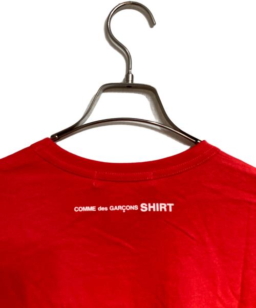 COMME des GARCONS SHIRT（コムデギャルソンシャツ）COMME des GARCONS SHIRT (コムデギャルソンシャツ) クルーネックTシャツ レッド サイズ:Mの古着・服飾アイテム