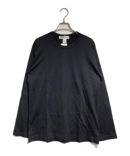 COMME des GARCONS SHIRT（コムデギャルソンシャツ）COMME des GARCONS SHIRT (コムデギャルソンシャツ) コットンクルーネックL/S/Cotton crew neck ブラック サイズ:Lの古着・服飾アイテム