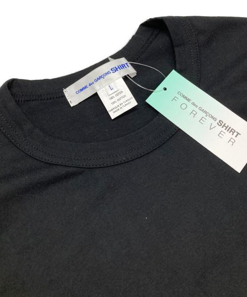 COMME des GARCONS SHIRT（コムデギャルソンシャツ）COMME des GARCONS SHIRT (コムデギャルソンシャツ) コットンクルーネックL/S/Cotton crew neck ブラック サイズ:Lの古着・服飾アイテム