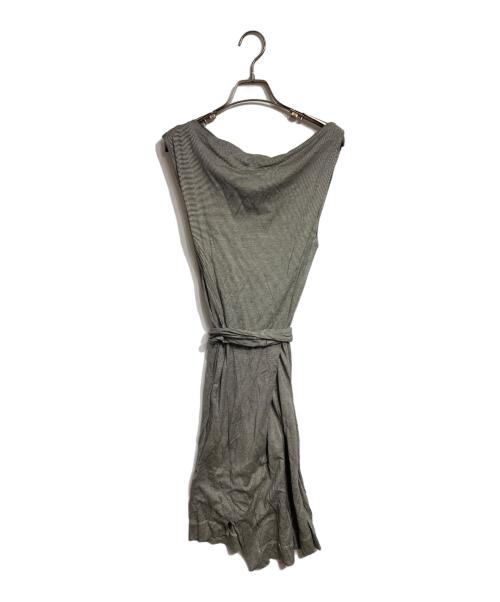 Vivienne Westwood RED LABEL（ヴィヴィアンウエストウッドレッドレーベル）Vivienne Westwood RED LABEL (ヴィヴィアンウエストウッドレッドレーベル) ノースリーブボーダーワンピース ブラック×ホワイト サイズ:Sの古着・服飾アイテム