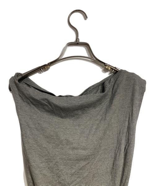 Vivienne Westwood RED LABEL（ヴィヴィアンウエストウッドレッドレーベル）Vivienne Westwood RED LABEL (ヴィヴィアンウエストウッドレッドレーベル) ノースリーブボーダーワンピース ブラック×ホワイト サイズ:Sの古着・服飾アイテム