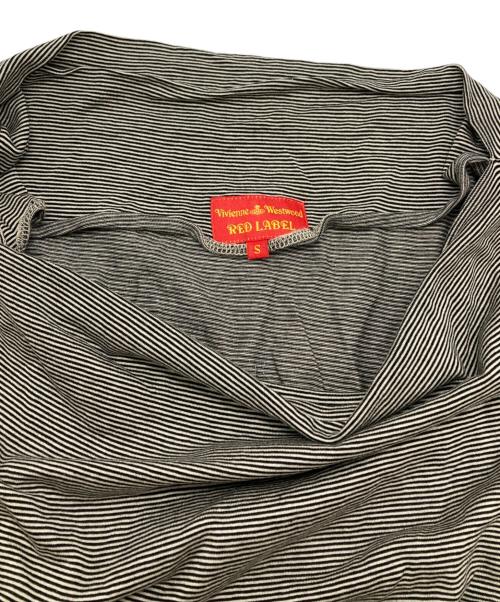 Vivienne Westwood RED LABEL（ヴィヴィアンウエストウッドレッドレーベル）Vivienne Westwood RED LABEL (ヴィヴィアンウエストウッドレッドレーベル) ノースリーブボーダーワンピース ブラック×ホワイト サイズ:Sの古着・服飾アイテム