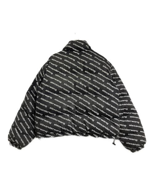 ALEXANDER WANG（アレキサンダー・ワン）ALEXANDER WANG (アレキサンダー・ワン) デニムロゴダウンジャケット ブラック サイズ:ＸＳの古着・服飾アイテム