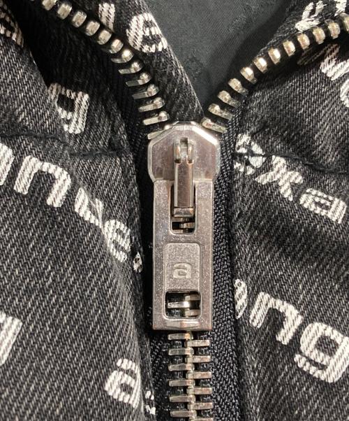 ALEXANDER WANG（アレキサンダー・ワン）ALEXANDER WANG (アレキサンダー・ワン) デニムロゴダウンジャケット ブラック サイズ:ＸＳの古着・服飾アイテム