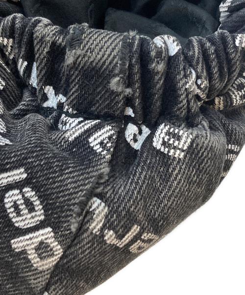 ALEXANDER WANG（アレキサンダー・ワン）ALEXANDER WANG (アレキサンダー・ワン) デニムロゴダウンジャケット ブラック サイズ:ＸＳの古着・服飾アイテム