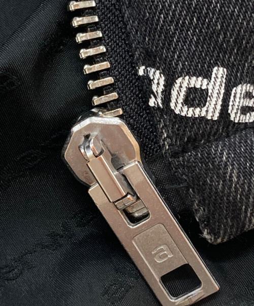 ALEXANDER WANG（アレキサンダー・ワン）ALEXANDER WANG (アレキサンダー・ワン) デニムロゴダウンジャケット ブラック サイズ:ＸＳの古着・服飾アイテム