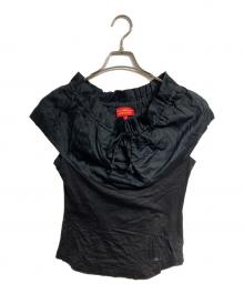 Vivienne Westwood RED LABEL（ヴィヴィアンウエストウッドレッドレーベル）の古着「オーブ刺繍切替ブラウス」｜ブラック