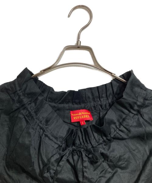 Vivienne Westwood RED LABEL（ヴィヴィアンウエストウッドレッドレーベル）Vivienne Westwood RED LABEL (ヴィヴィアンウエストウッドレッドレーベル) オーブ刺繍切替ブラウス ブラック サイズ:2の古着・服飾アイテム