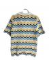 CASABLANCA (カサブランカ) WAVY GRADIENT CROCHET SHIRT/、ウェービーグラデーション・クロシェシャツ ブルー サイズ:S：18000円