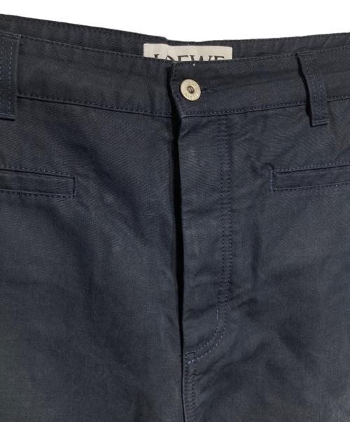 LOEWE（ロエベ）LOEWE (ロエベ) バイカラークロップドパンツ ネイビー サイズ:46の古着・服飾アイテム