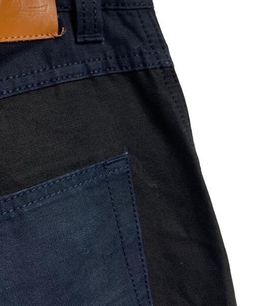 LOEWE（ロエベ）LOEWE (ロエベ) バイカラークロップドパンツ ネイビー サイズ:46の古着・服飾アイテム