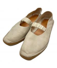 HENDER SCHEME（エンダースキーマ）の古着「spearレザーバレエシューズ」｜ベージュ