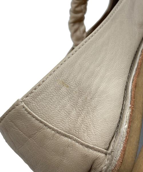 HENDER SCHEME（エンダースキーマ）HENDER SCHEME (エンダースキーマ) spearレザーバレエシューズ ベージュ サイズ:2の古着・服飾アイテム