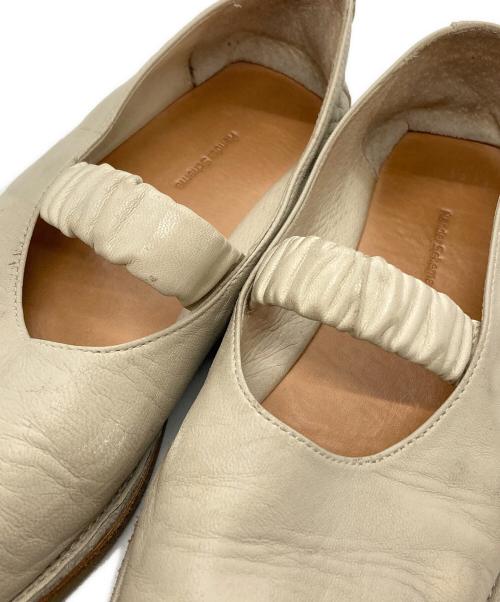 HENDER SCHEME（エンダースキーマ）HENDER SCHEME (エンダースキーマ) spearレザーバレエシューズ ベージュ サイズ:2の古着・服飾アイテム
