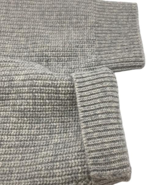 CELINE（セリーヌ）CELINE (セリーヌ) Embroidered Loose Fit Knit Hoodie(エンブロイダリールーズフィットニットパーカー) グレー サイズ:Mの古着・服飾アイテム