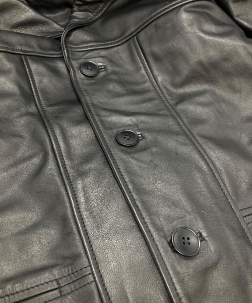 TOWN CRAFT（タウンクラフト）TOWN CRAFT (タウンクラフト) LEATHER RUNCHER JACKET/レザーランチャージャケット ブラック サイズ:Mの古着・服飾アイテム