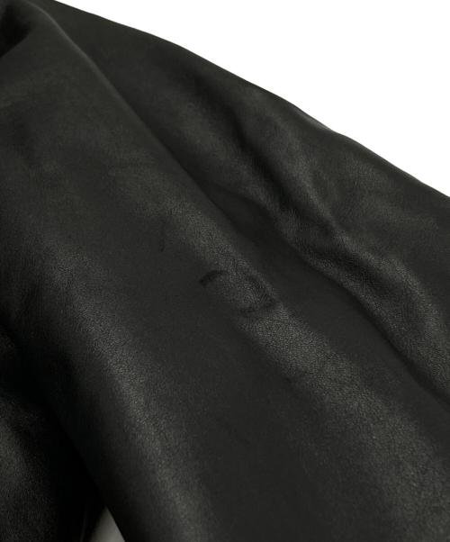 TOWN CRAFT（タウンクラフト）TOWN CRAFT (タウンクラフト) LEATHER RUNCHER JACKET/レザーランチャージャケット ブラック サイズ:Mの古着・服飾アイテム