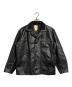 TOWN CRAFT（タウンクラフト）の古着「LEATHER RUNCHER JACKET/レザーランチャージャケット」｜ブラック