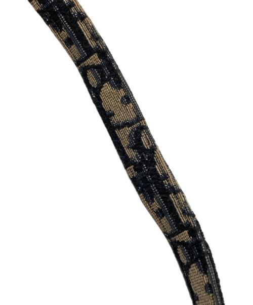 Christian Dior（クリスチャン ディオール）Christian Dior (クリスチャン ディオール) オブリークジャガードネックストラップ/Oblique Jacquard Neck Strap ベージュの古着・服飾アイテム
