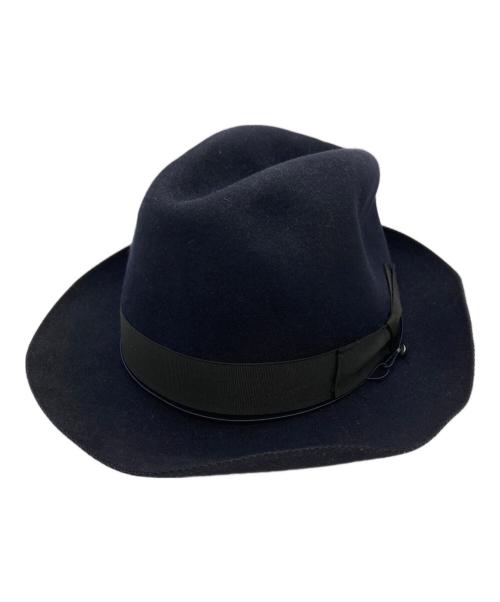 BORSALINO（ボルサリーノ）BORSALINO (ボルサリーノ) フェルトハット /  Felt Hat ネイビー サイズ:表記なしの古着・服飾アイテム