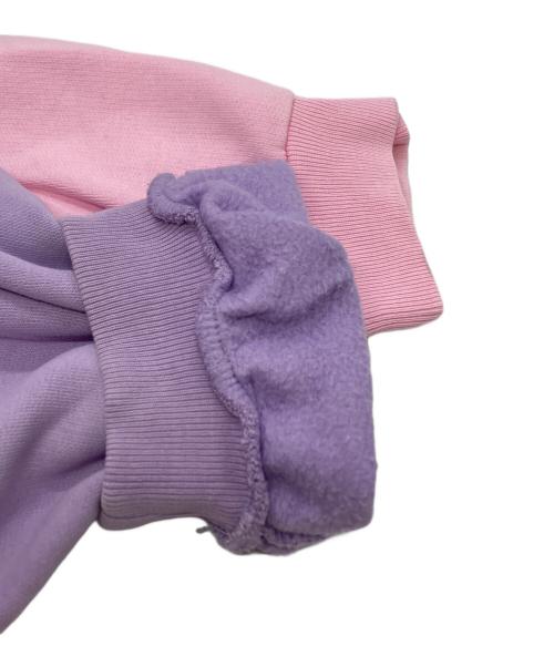 ERL（イーアールエル）ERL (イーアールエル) ウェーブデザインフーディー/Wave Design Hoodie ピンク サイズ:Mの古着・服飾アイテム