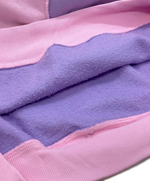 ERL（イーアールエル）ERL (イーアールエル) ウェーブデザインフーディー/Wave Design Hoodie ピンク サイズ:Mの古着・服飾アイテム