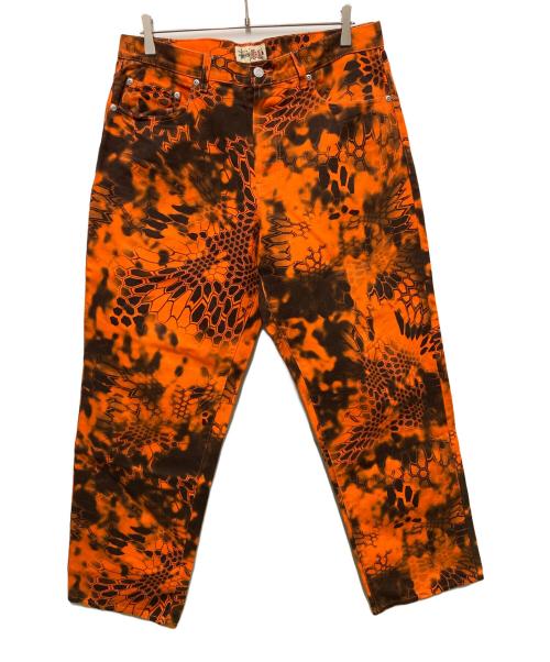 stussy（ステューシー）stussy (ステューシー) BIG OL' JEAN DENIM Kryptek Camo オレンジ サイズ:32の古着・服飾アイテム
