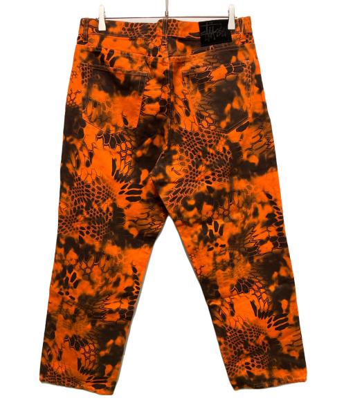 stussy（ステューシー）stussy (ステューシー) BIG OL' JEAN DENIM Kryptek Camo オレンジ サイズ:32の古着・服飾アイテム