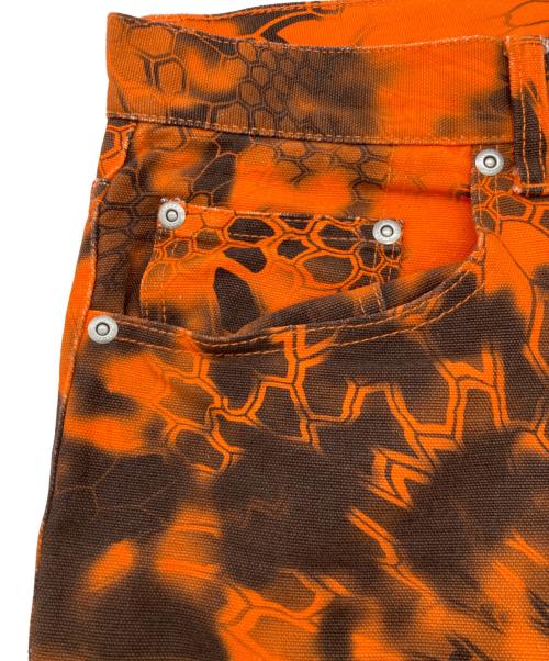 stussy（ステューシー）stussy (ステューシー) BIG OL' JEAN DENIM Kryptek Camo オレンジ サイズ:32の古着・服飾アイテム