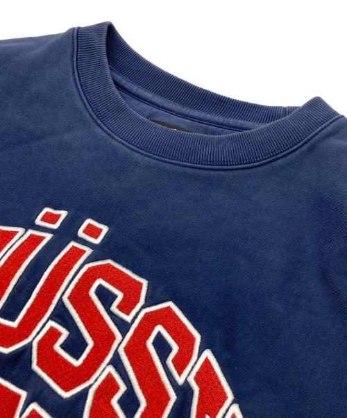 stussy（ステューシー）stussy (ステューシー) Sport RELAXED OVERSIZED CREW ネイビー サイズ:Ｍの古着・服飾アイテム