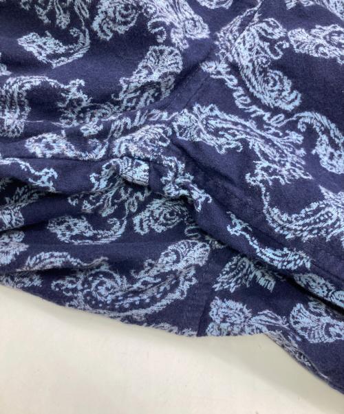 SUPREME（シュプリーム）Supreme (シュプリーム) Paisley Flannel Shirt ネイビー サイズ:Lの古着・服飾アイテム