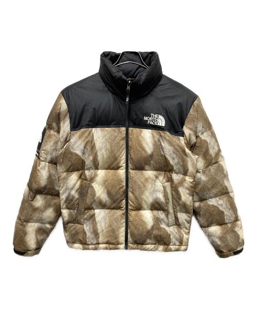 SUPREME（シュプリーム）SUPREME (シュプリーム) THE NORTH FACE (ザ ノース フェイス) Fur Print Nuptse Jacket グレー サイズ:Sの古着・服飾アイテム