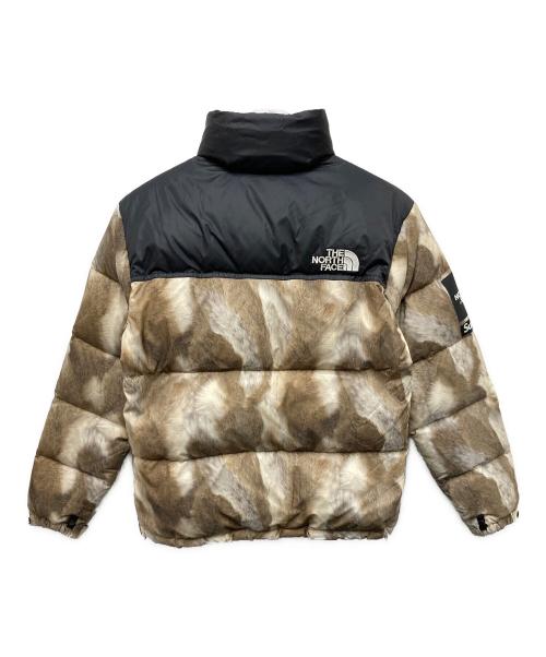 SUPREME（シュプリーム）SUPREME (シュプリーム) THE NORTH FACE (ザ ノース フェイス) Fur Print Nuptse Jacket グレー サイズ:Sの古着・服飾アイテム
