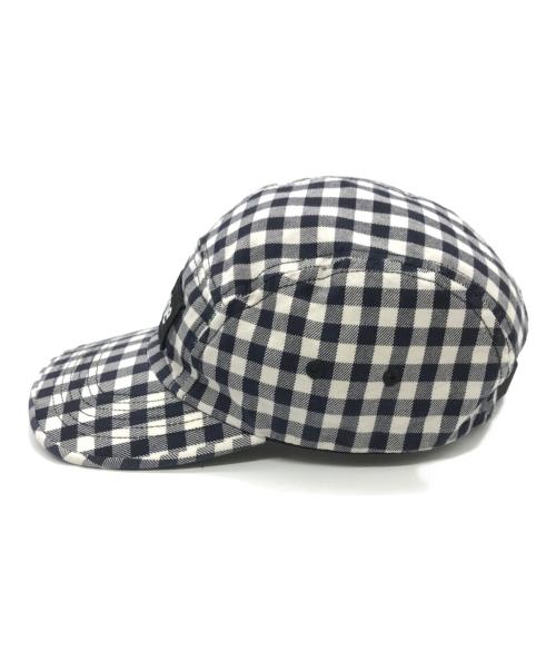 SUPREME（シュプリーム）Supreme (シュプリーム) Gingham Camp Cap ネイビーの古着・服飾アイテム